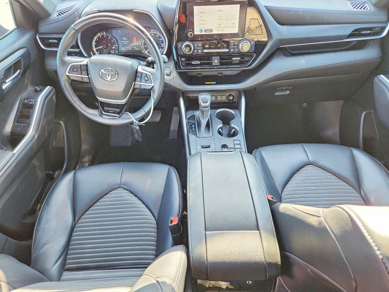 2023 Toyota Highlander VIN 5TDKDRAH0PS014705 COPART salvage auction — HAIL, Tx - Certificate Of Title, sold $300 on 2026-07-31 (photo 8)