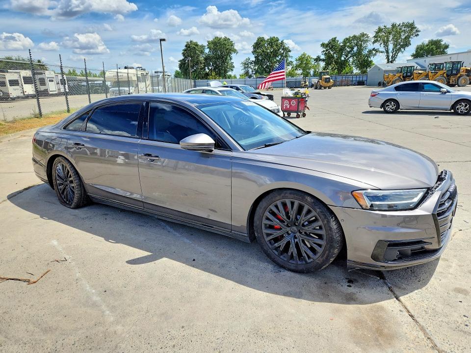 2019 Audi A8 VIN WAU8DAF87KN012109 COPART salvage auction — REAR END, Ca - Salvage Certificate, sold $8,900 on 2026-07-06 (photo 4)