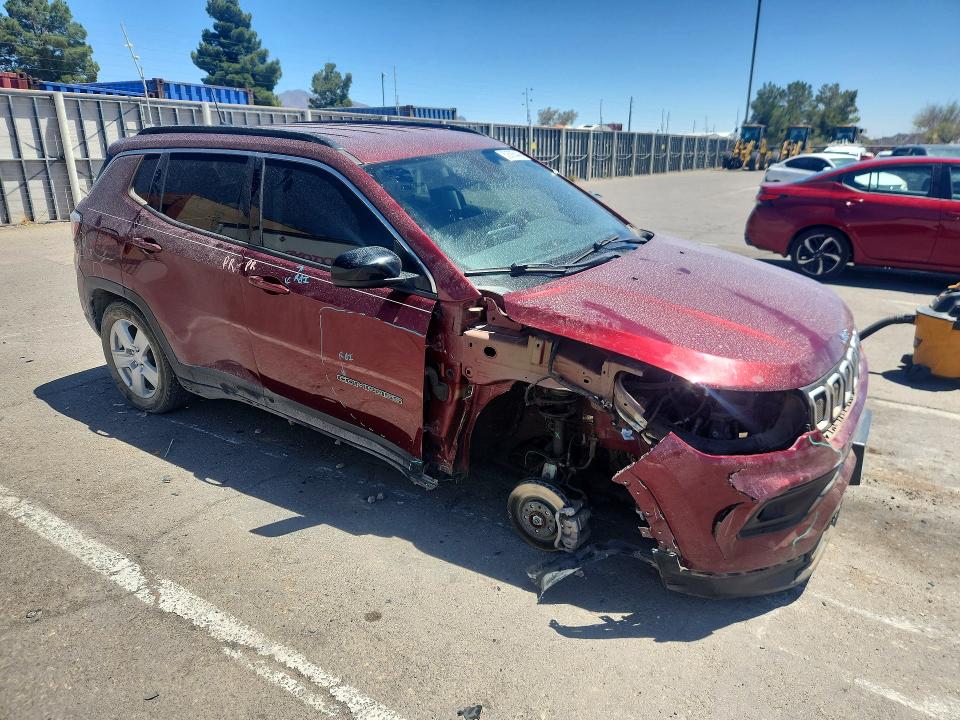 2022 Jeep Compass VIN 3C4NJDBB2NT111264 COPART salvage auction — FRONT END, Tx - Salvage Vehicle Title, sold $125 on 2026-07-24 (photo 4)