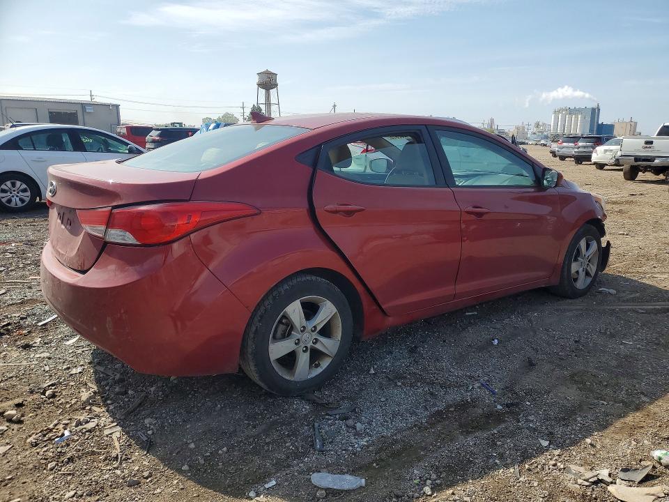 2011 Hyundai Elantra VIN KMHDH4AE3BU108910 COPART salvage auction — FRONT END, Il - Salvage Certificate, sold $425 on 2026-07-29 (photo 3)
