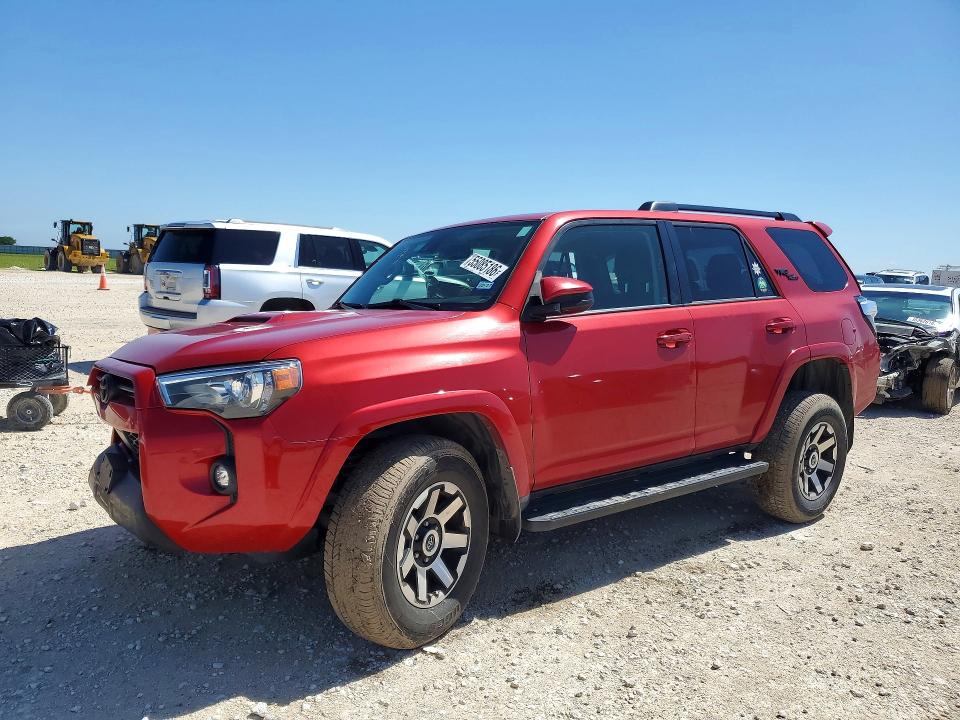 2023 Toyota 4runner VIN JTEPU5JR7P6117333 COPART salvage auction — SIDE, TX - SALVAGE VEHICLE TITLE, sold $8,100 on 2026-07-09 (photo 1)