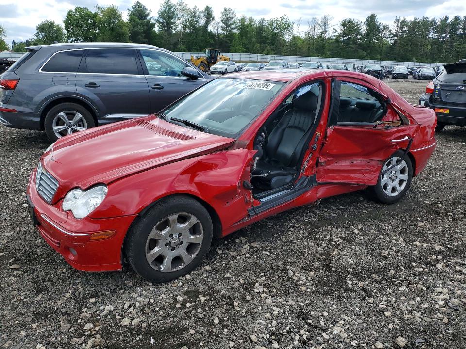 2006 Mercedes-benz C class VIN WDBRF56HX6F740496 COPART salvage auction — SIDE, Md - Cert Of Salvage > 75% Damage, sold $500 on 2026-07-06 (photo 1)