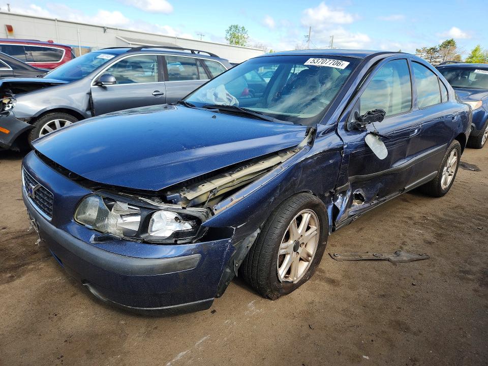 2001 Volvo S60 VIN YV1RS61N412010805 COPART salvage auction — SIDE, Ct - Cert Of Title-Salvage, sold $475 on 2026-08-14 (photo 1)
