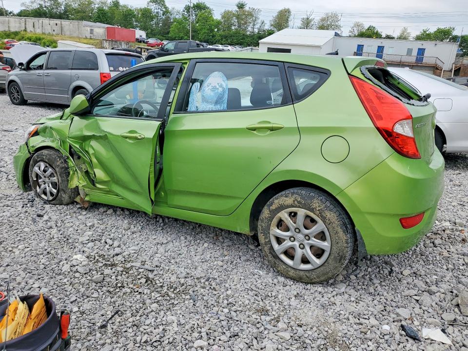 2012 Hyundai Accent VIN KMHCT5AEXCU040543 COPART salvage auction — FRONT END, KY - CERT OF TITLE-SALVAGE, sold $250 on 2026-07-24 (photo 2)
