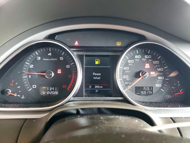 2015 Audi Q7 VIN WA1LGAFEXFD019670 COPART salvage auction — FRONT END, Ca - Salvage Certificate, sold $425 on 2026-07-09 (photo 9)