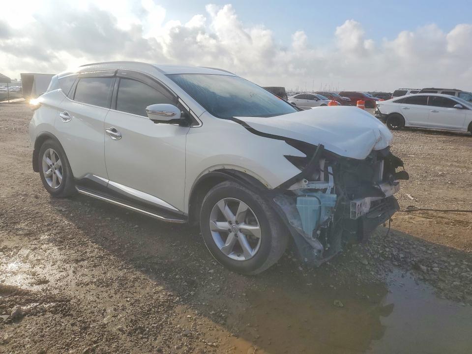 2015 Nissan Murano VIN 5N1AZ2MG4FN229124 COPART salvage auction — FRONT END, Tx - Salvage Vehicle Title, sold $1,550 on 2026-07-02 (photo 4)