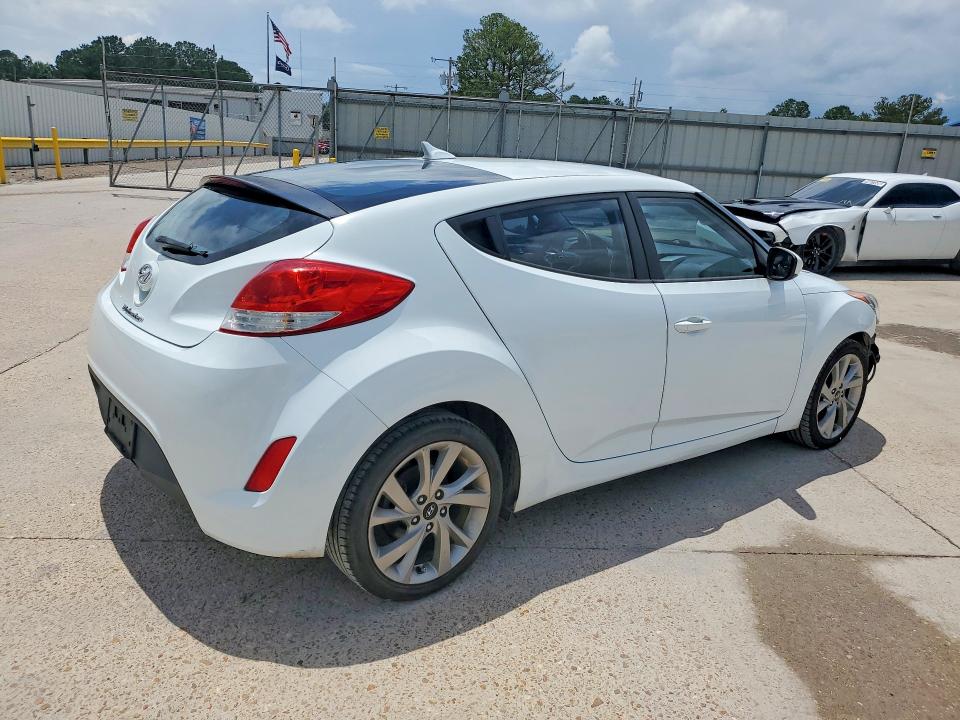 2016 Hyundai Veloster VIN KMHTC6AD7GU258748 COPART salvage auction — FRONT END, MS - CERTIFICATE OF TITLE (P), sold $425 on 2026-07-24 (photo 3)