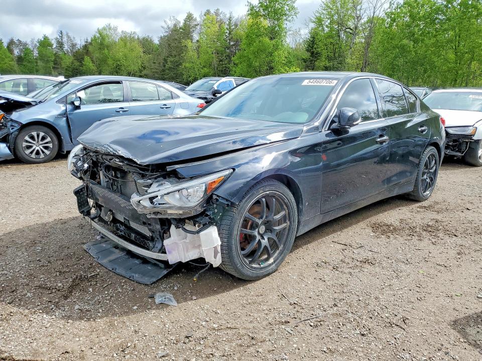 2015 Infiniti VIN JN1BV7AR3FM405922 COPART salvage auction — FRONT END, On - Permit Salvage, sold $600 on 2026-07-07 (photo 1)