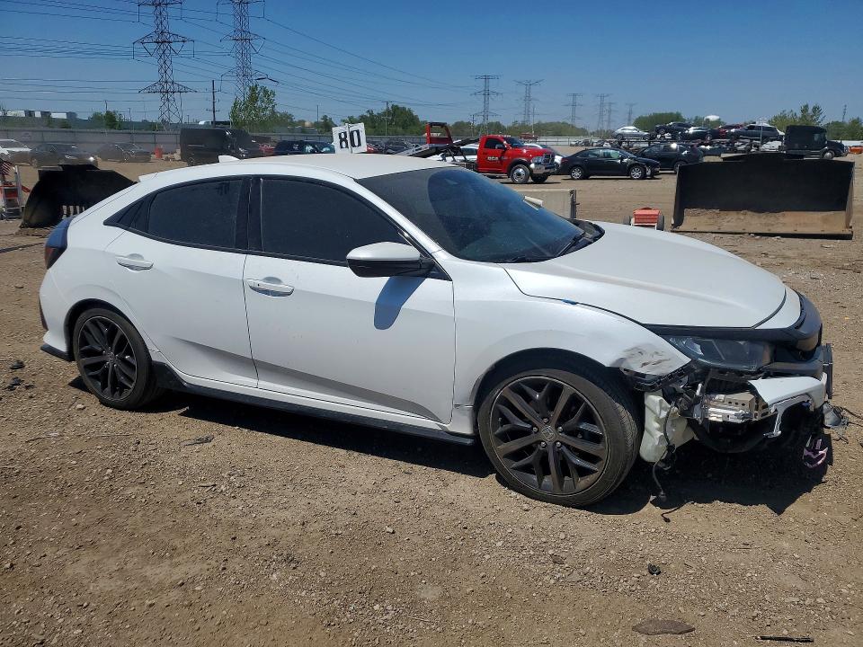 2021 Honda Civic VIN SHHFK7H43MU419180 COPART salvage auction — FRONT END, Il - Salvage Certificate, sold $5,600 on 2026-07-28 (photo 4)