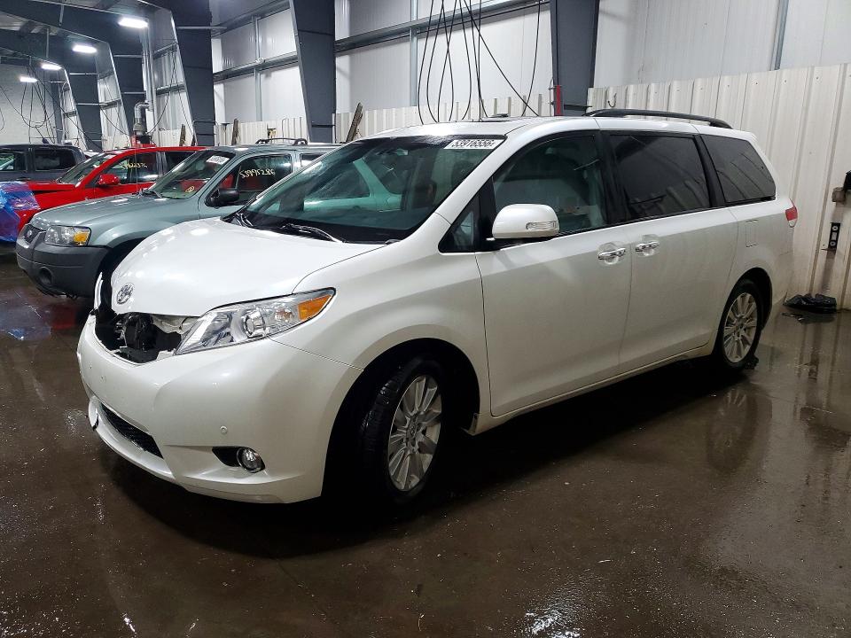 2013 Toyota Sienna VIN 5TDDK3DC6DS066847 COPART salvage auction — FRONT END, Mn - Cert Of Title-Salvage, sold $4,700 on 2026-07-02 (photo 1)