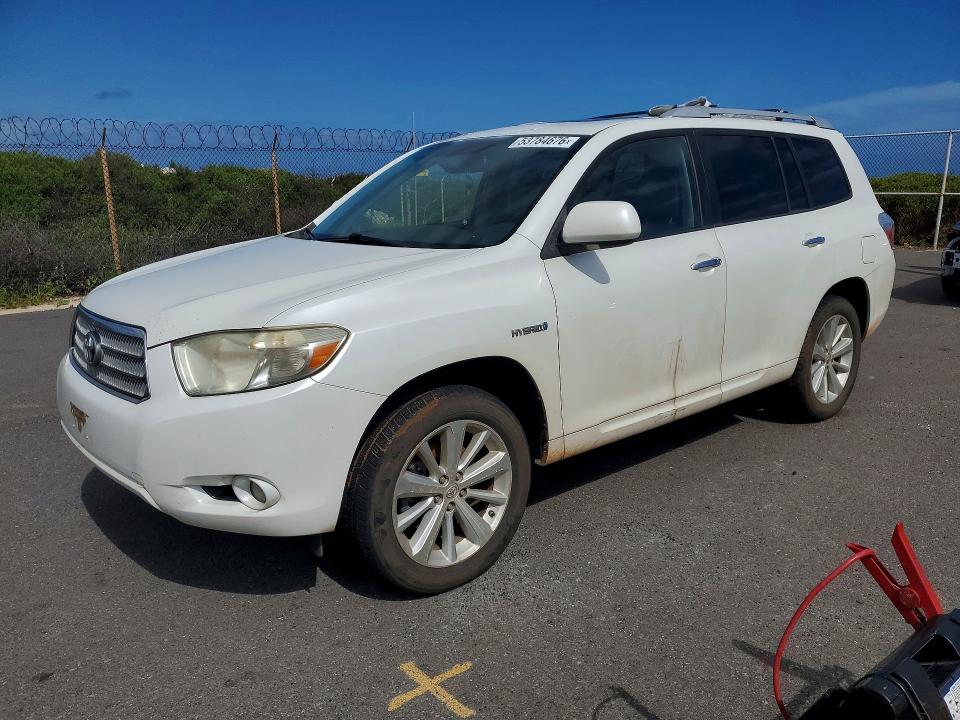 2009 Toyota Highlander VIN JTEEW44A792028597 COPART salvage auction — FRONT END, Hi - Certificate Of Title, sold $15 on 2026-07-13 (photo 1)