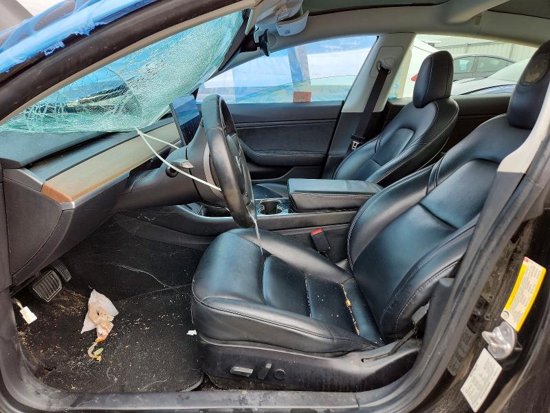 2019 Tesla Model 3 VIN 5YJ3E1EB2KF384205 COPART salvage auction — SIDE, Tx - Salvage Vehicle Title, sold $3,400 on 2026-07-09 (photo 7)