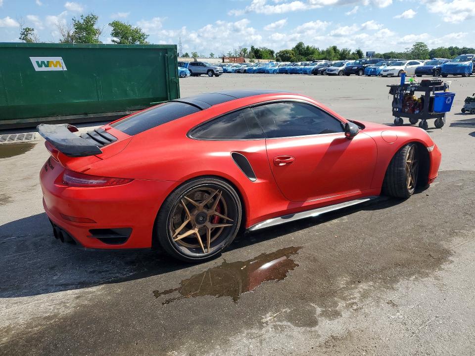 2014 Porsche 911 VIN WP0AD2A96ES166777 COPART salvage auction — FRONT END, Fl - Cert Of Title Slvg Rebuildable, sold $62,000 on 2026-08-06 (photo 3)