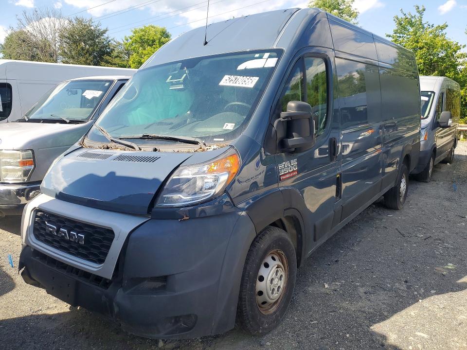 2020 Ram Promaster 3500 VIN 3C6URVJG6LE128911 COPART salvage auction — FRONT END, Va - Cert Of Title - Salvage, sold $2,200 on 2026-07-08 (photo 1)