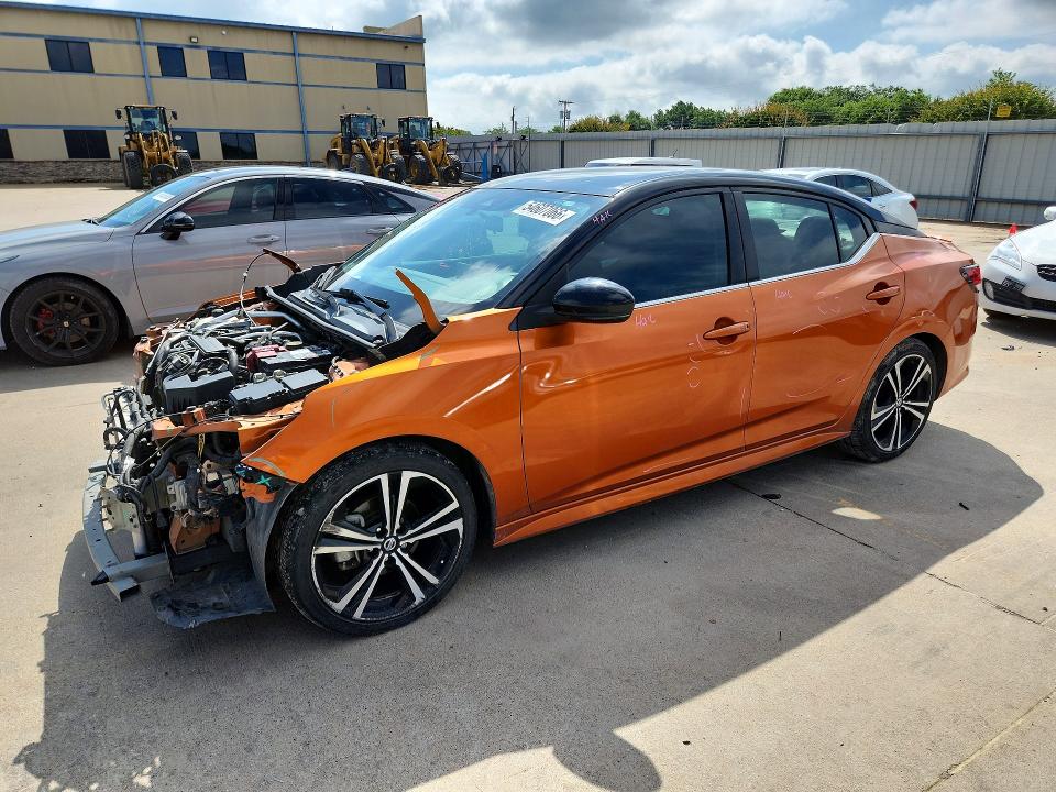 2020 Nissan Sentra VIN 3N1AB8DV1LY260049 COPART salvage auction — FRONT END, Tx - Salvage Vehicle Title, sold $2,100 on 2026-07-02 (photo 1)