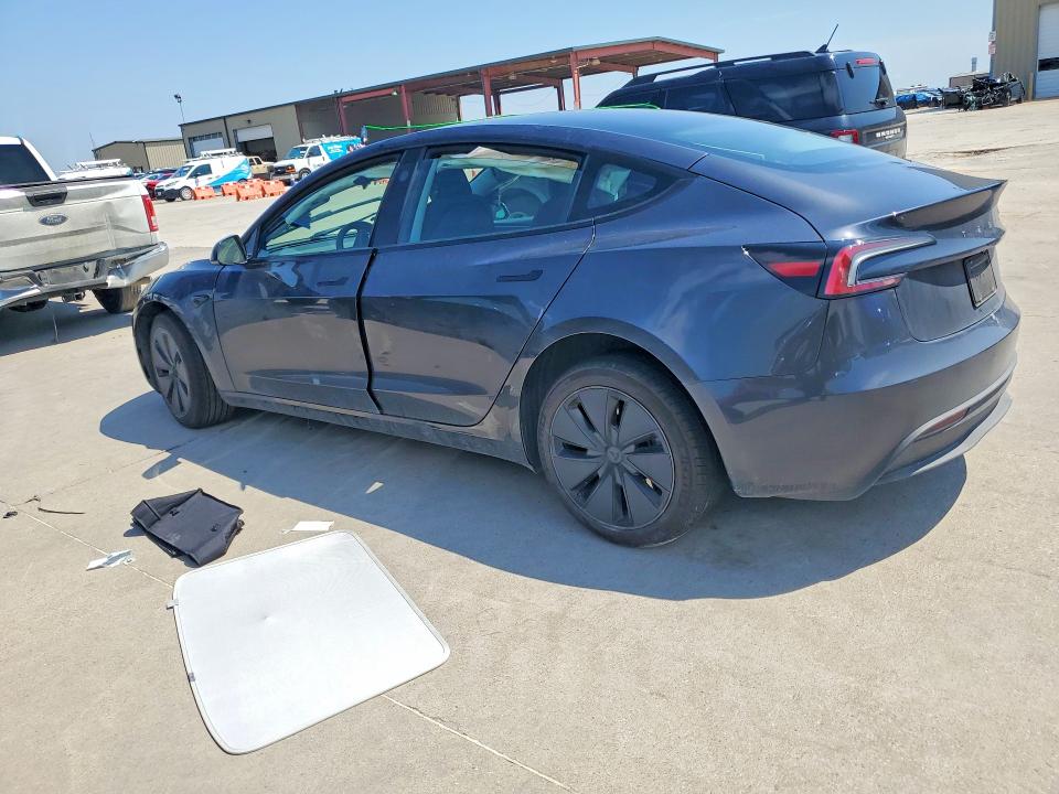 2025 Tesla Model 3 VIN 5YJ3E1EA3SF037103 COPART salvage auction — FRONT END, Tx - Salvage Vehicle Title, sold $14,600 on 2026-07-16 (photo 2)