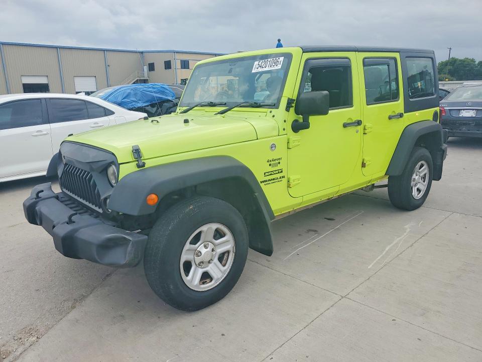 2016 Jeep Wrangler unlimited VIN 1C4BJWKG5GL321463 COPART salvage auction — SIDE, Tx - Dealer Only Clean Title (P), sold $7,400 on 2026-07-21 (photo 1)