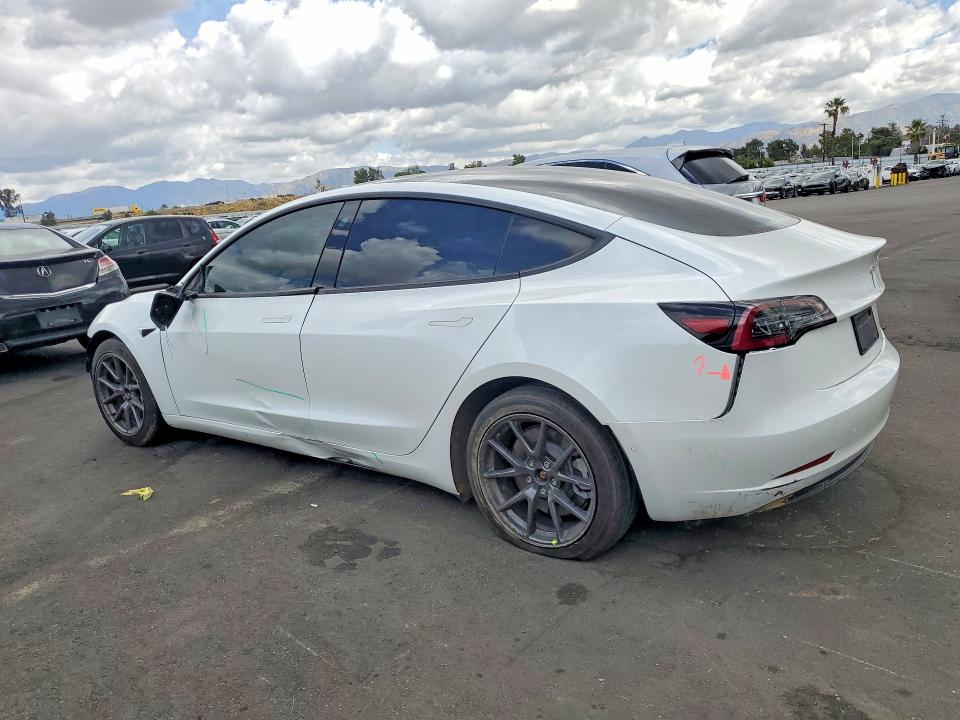 2021 Tesla VIN 5YJ3E1EA0MF073222 COPART salvage auction — FRONT END, Ca - Salvage Certificate, sold $7,100 on 2026-07-06 (photo 2)