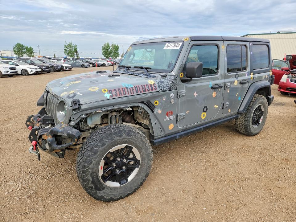 2018 Jeep Wrangler / VIN 1C4HJXDG7JW216216 — COPART salvage auction photo