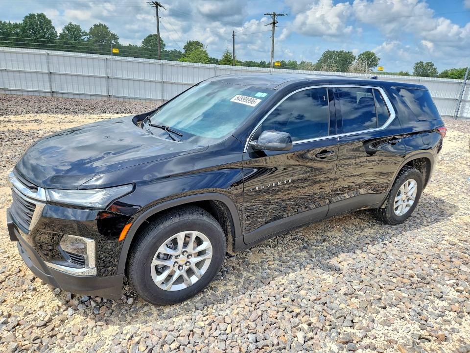 2022 Chevrolet Traverse VIN 1GNEVFKWXNJ118156 COPART salvage auction — HAIL, Mo - Salvage Certificate Of Title, sold $8,400 on 2026-07-27 (photo 1)
