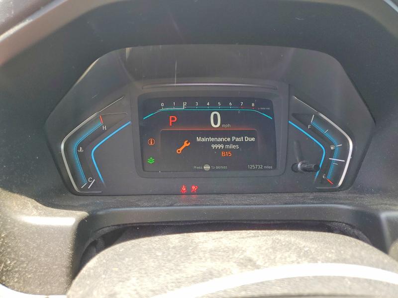 2019 Honda Odyssey VIN 5FNRL6H29KB045496 COPART salvage auction — REAR END, Ca - Salvage Certificate, sold $6,600 on 2026-07-02 (photo 9)