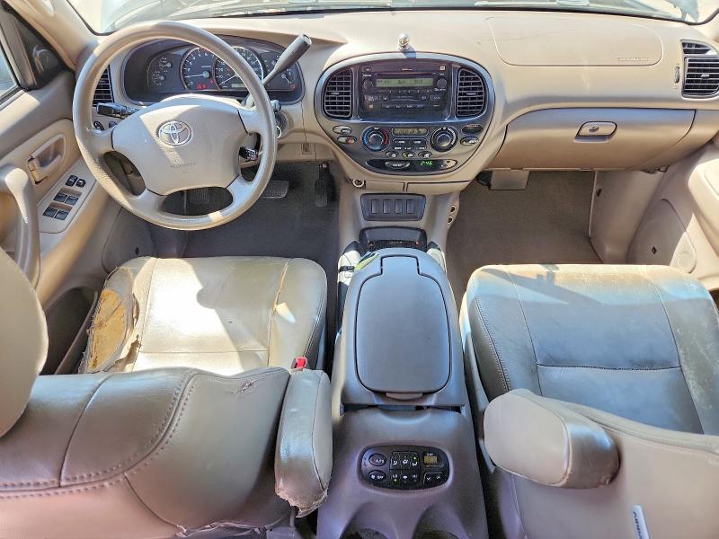 2005 Toyota Sequoia VIN 5TDZT34A65S258238 COPART salvage auction — FRONT END, Ca - Salvage Certificate, sold $1,000 on 2026-07-13 (photo 8)