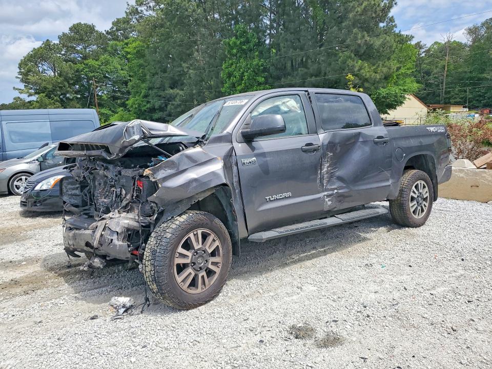 2018 Toyota Tundra VIN 5TFDW5F11JX738315 COPART salvage auction — FRONT END, GA - CERT OF TITLE-SALVAGE, sold $7,900 on 2026-07-06 (photo 1)