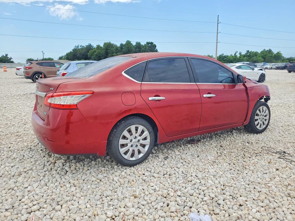 2014 Nissan Sentra VIN 3N1AB7AP8EY304129 COPART salvage auction — FRONT END, Tx - Salvage Vehicle Title, sold $450 on 2026-07-09 (photo 3)
