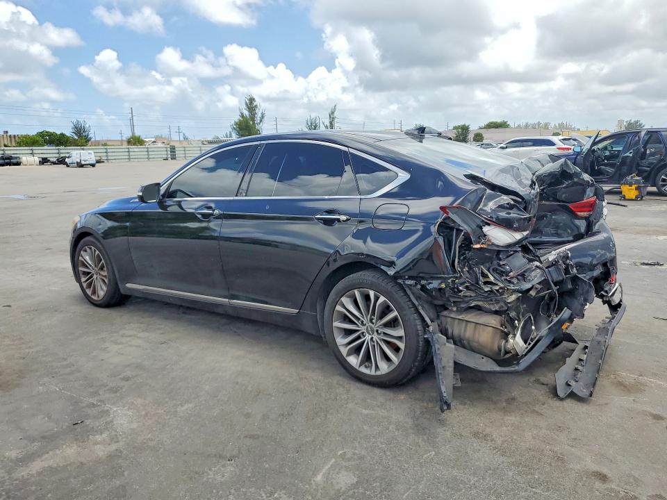 2015 Hyundai Genesis VIN KMHGN4JE7FU040283 COPART salvage auction — REAR END, Fl - Cert Of Ttl-Rebuilt&Slvg Rbld, sold $1,200 on 2026-07-13 (photo 2)