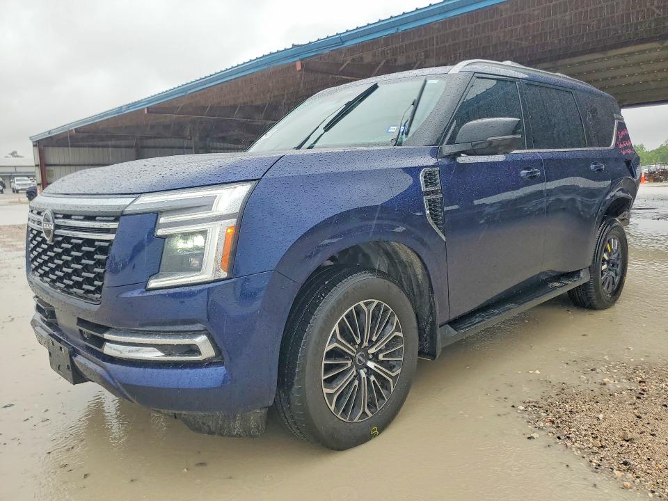 2025 Nissan Armada VIN JN8AY3BA4S9000980 COPART salvage auction — REAR END, TX - SALVAGE VEHICLE TITLE, sold $34,000 on 2026-07-17 (photo 1)