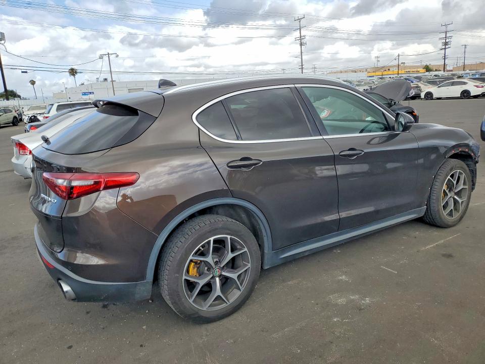 2018 Alfa romeo Stelvio VIN ZASFAKBN3J7C27954 COPART salvage auction — FRONT END, Ca - Salvage Certificate, sold $3,000 on 2026-07-08 (photo 3)