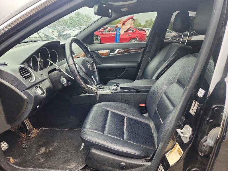 2012 Mercedes-benz C-klasse VIN WDDGF8BB8CR195698 COPART salvage auction — REAR END, Oh - Cert Of Title-Salvage, sold $1,900 on 2026-07-02 (photo 7)