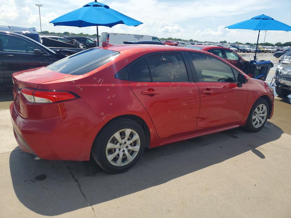2021 Toyota VIN JTDEPMAEXMJ136414 COPART salvage auction — HAIL, Tx - Certificate Of Title, sold $9,900 on 2026-07-30 (photo 3)