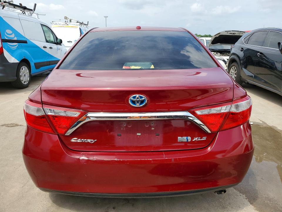 2017 Toyota Camry hybrid VIN 4T1BD1FKXHU221228 COPART salvage auction — REAR END, Tx - Salvage Vehicle Title, sold $475 on 2026-07-09 (photo 6)