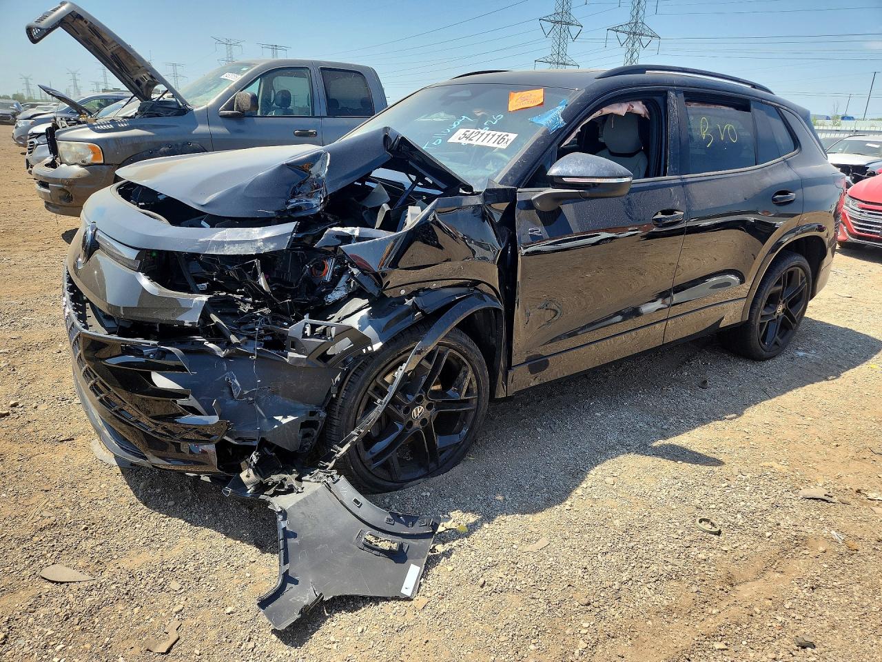 2025 Volkswagen Tiguan VIN 3VVGR7RM9SM063246 COPART salvage auction — Front End, IL - SALVAGE CERTIFICATE, sold $7,900 on 2026-07-09 (photo 1)