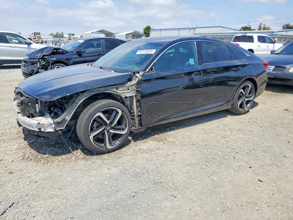 2022 Honda Accord VIN 1HGCV1F31NA023683 COPART salvage auction — FRONT END, Ca - Salvage Certificate, sold $7,700 on 2026-07-02 (photo 1)
