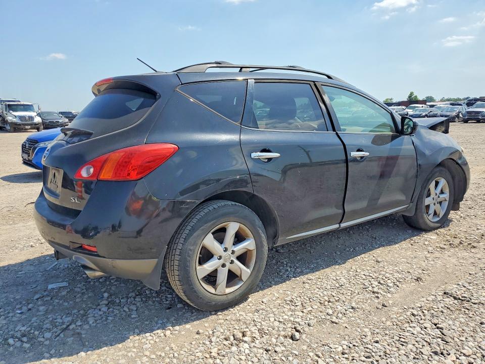 2009 Nissan Murano VIN JN8AZ18U09W008945 COPART salvage auction — FRONT END, Tx - Salvage Vehicle Title, sold $325 on 2026-07-23 (photo 3)