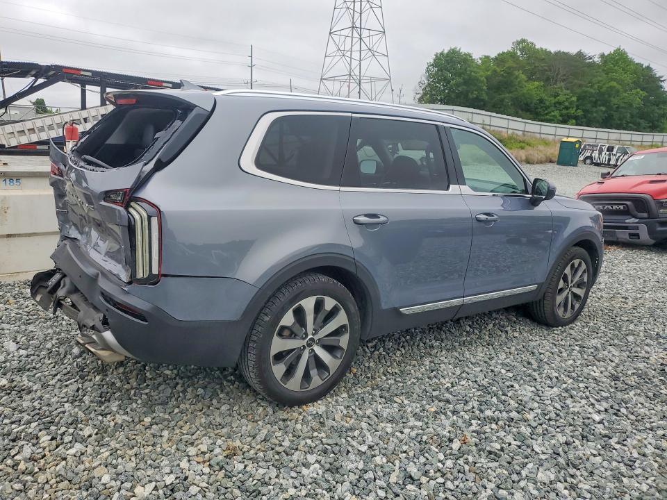 2021 Kia Telluride VIN 5XYP3DHC8MG105980 COPART salvage auction — REAR END, Nc - Salvage Certificate Of Title, sold $6,600 on 2026-07-29 (photo 3)