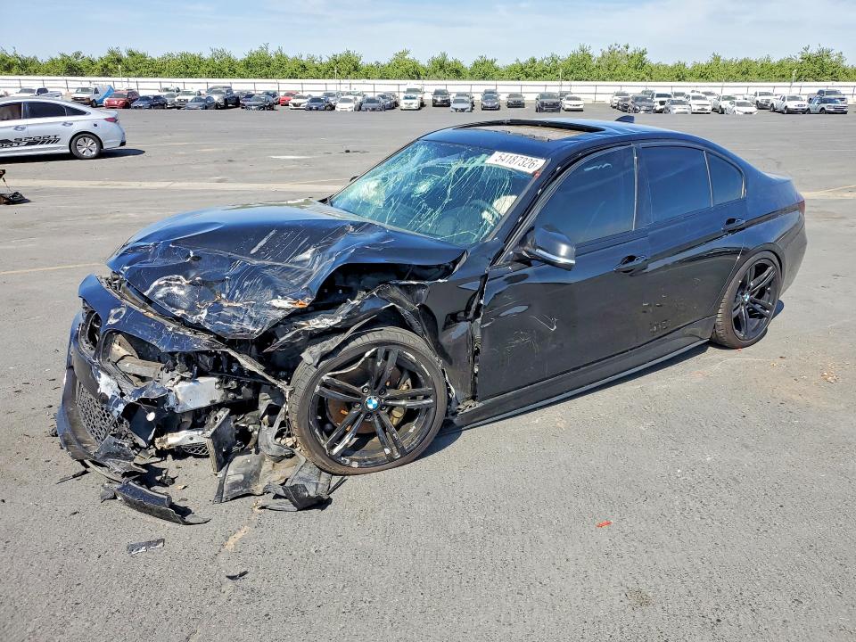 2016 BMW 3er VIN WBA8B3G50GNT62517 COPART salvage auction — FRONT END, Ca - Salvage Certificate, sold $70 on 2026-07-27 (photo 1)