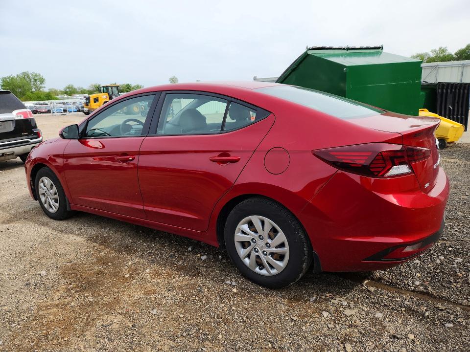 2020 Hyundai Elantra VIN KMHD74LF1LU899447 COPART salvage auction — HAIL, Wi - Salvage - Multiple Brands, sold $1,700 on 2026-07-07 (photo 2)