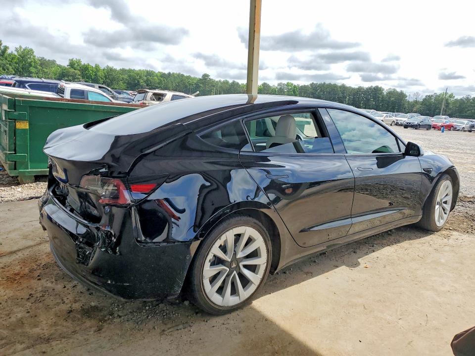 2021 Tesla Model 3 VIN 5YJ3E1EA3MF095862 COPART salvage auction — REAR END, AL - CERT OF TITLE-SALVAGE TITLE (P), sold $250 on 2026-07-28 (photo 3)