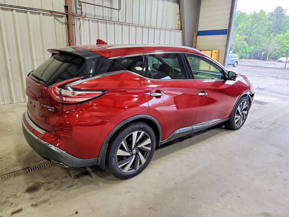 2017 Nissan Murano VIN 5N1AZ2MH1HN105422 COPART salvage auction — FRONT END, Va - Cert Of Title - Salvage, sold $3,500 on 2026-07-02 (photo 3)