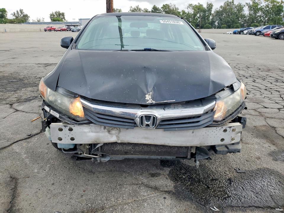 2012 Honda VIN 19XFB2F52CE335615 COPART salvage auction — FRONT END, Ca - Salvage Certificate, sold $625 on 2026-07-02 (photo 5)