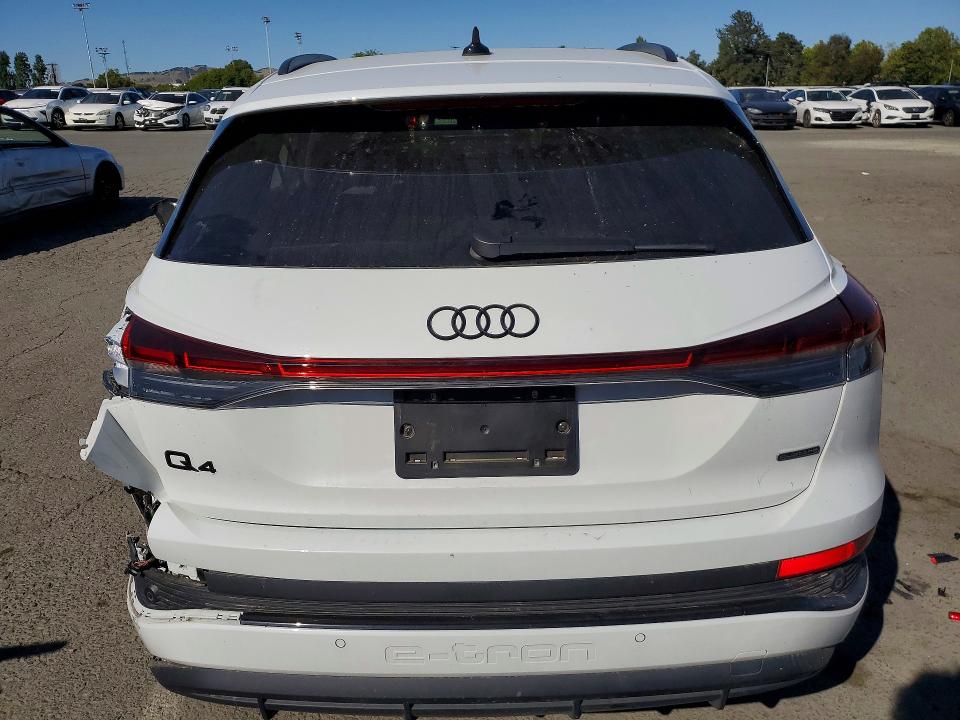 2024 Audi Q4 e-tron VIN WA1MUBFZ3RP038666 COPART salvage auction — FRONT END, Ca - Salvage Certificate, sold $4,800 on 2026-07-24 (photo 6)