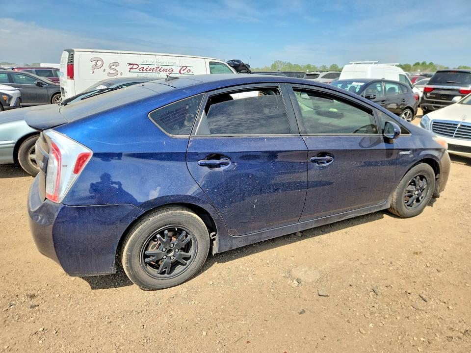 2012 Toyota Prius VIN JTDKN3DU0C1532789 COPART salvage auction — FRONT END, Il - Salvage Certificate, sold $525 on 2026-07-14 (photo 3)