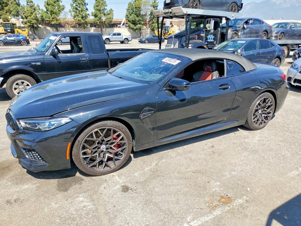 2023 BMW M8 VIN WBSDZ0C0XPCM22524 COPART salvage auction — MECHANICAL, Ca - Dis/Dlr/Exp Only Clean Title (P), sold $53,500 on 2026-07-27 (photo 1)