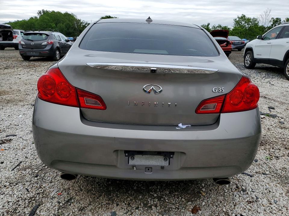 2008 Infiniti G35 VIN JNKBV61E28M202171 COPART salvage auction — FRONT END, Md - Cert Of Salvage > 75% Damage, sold $400 on 2026-07-07 (photo 6)
