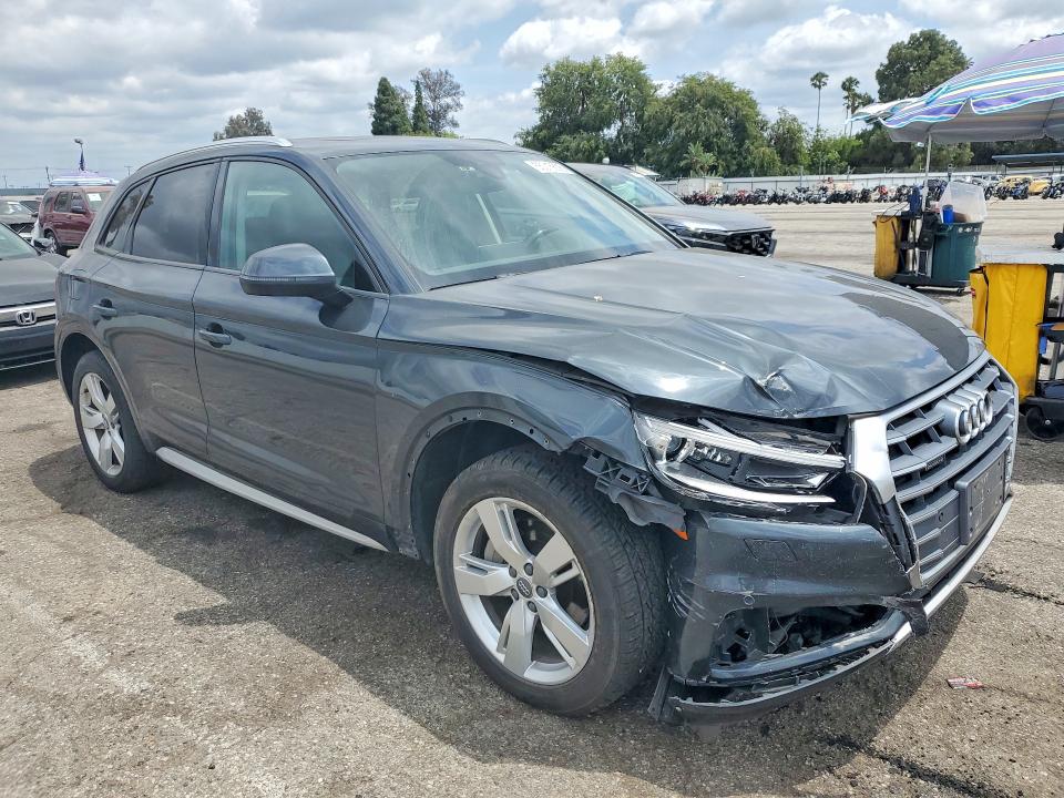 2018 Audi Q5 VIN WA1ANAFY1J2010903 COPART salvage auction — FRONT END, Ca - Salvage Certificate, sold $7,000 on 2026-07-17 (photo 4)