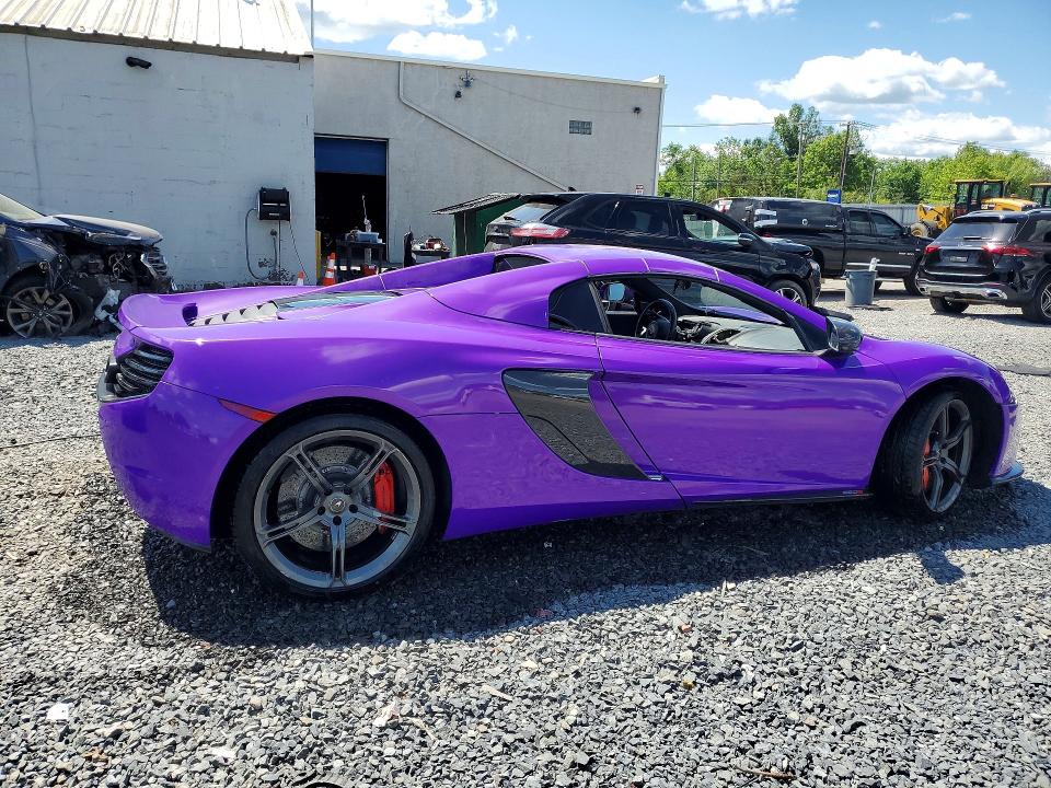 2016 Mclaren VIN SBM11FAA8GW005912 COPART salvage auction — VANDALISM, Nj - Cert Of Title-Salvage, sold $18,400 on 2026-07-24 (photo 3)