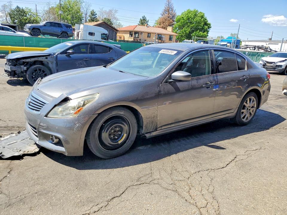 2012 Infiniti G VIN JN1CV6AR9CM679281 COPART salvage auction — FRONT END, Co - Public - Salvage Title, sold $525 on 2026-07-02 (photo 1)